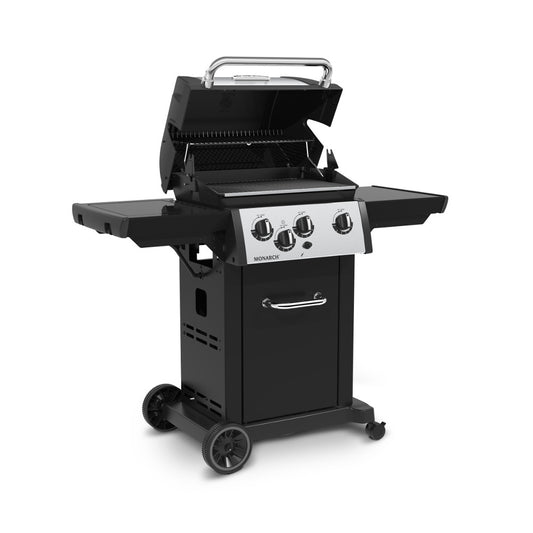 Broil King Monarch 340 3-Burner Freestanding Natural /Propane Gas Grill with Side Burner | 83426