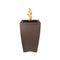 The Outdoor Plus - 20" Square Baston Fire Pillar - GFRC Concrete - OPT-BSTON20