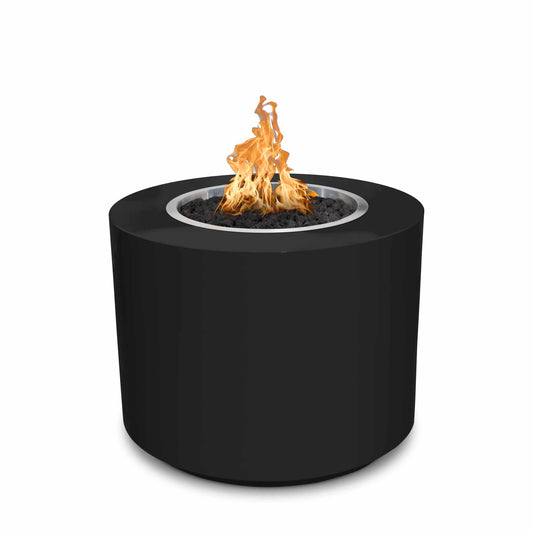 The Outdoor Plus - Beverly 30 Inch Powder Coat Steel Match Lit Fire Pit - OPT-30PCB