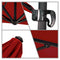 California Umbrella - 8.5' - Cantilever Umbrella - Aluminum Pole - Jockey Red - Sunbrella - CALI85858A117-5403