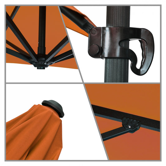 California Umbrella - 8.5' - Cantilever Umbrella - Aluminum Pole - Tuscan - Sunbrella - CALI85858A117-5417