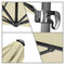 California Umbrella - 8.5' - Cantilever Umbrella - Aluminum Pole - Antique Beige - Sunbrella - CALI85858A117-5422