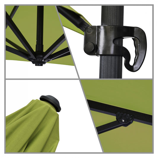 California Umbrella - 8.5' - Cantilever Umbrella - Aluminum Pole - Macaw - Sunbrella - CALI85858A117-5429