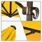 California Umbrella - 8.5' - Cantilever Umbrella - Aluminum Pole - Sunflower Yellow - Sunbrella - CALI85858A117-5457