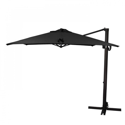 California Umbrella - 8.5' - Cantilever Umbrella - Aluminum Pole - Black - Sunbrella - CALI85858A117-5408