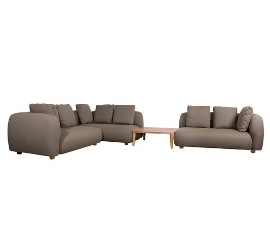 Cane-Line - Capture corner sofa w/ table & chaise lounge