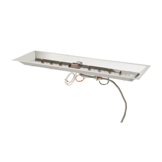 Outdoor Greatroom - 12" x 24" Linear Crystal Fire Plus Gas Burner with Direct Spark Ignition (LP) - CFP1224DSILP
