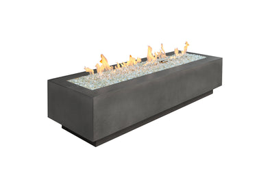 Outdoor Greatroom - Midnight Mist Cove 72" Linear Gas Fire Table - CV-72MM