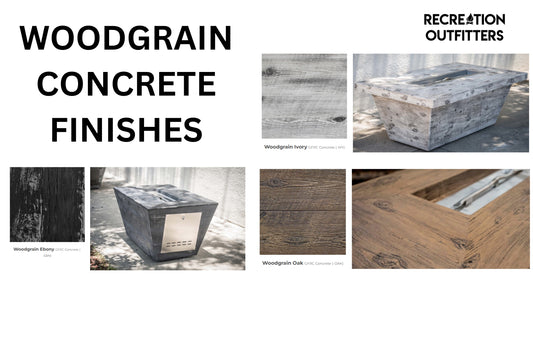 The Outdoor Plus - Laguna 120 Inch Wood Grain Match Lit Fire Pit - OPT-LGNGF120