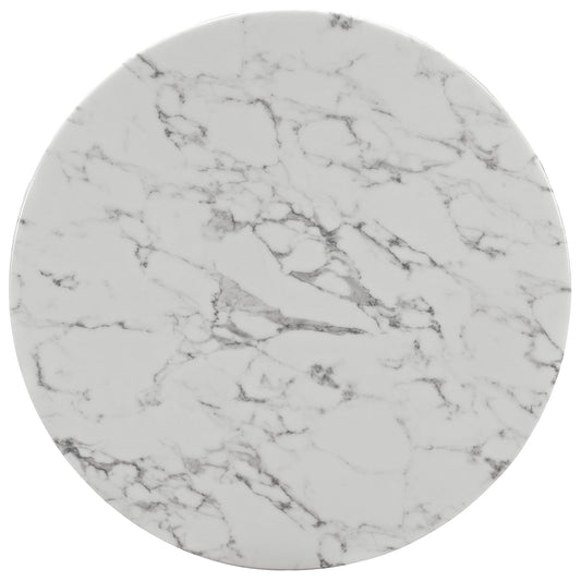 Modway - Lippa 40" Round Artificial Marble Dining Table - EEI-1130