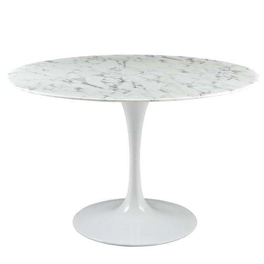 Modway - Lippa 47" Round Artificial Marble Dining Table - EEI-1131