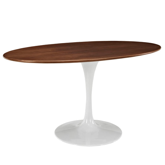 Modway - Lippa 60" Oval Walnut Dining Table - EEI-1138