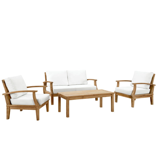 Modway - Marina 4 Piece Outdoor Patio Teak Set - EEI-1469
