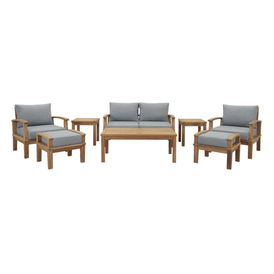 Modway - Marina 8 Piece Outdoor Patio Teak Set - EEI-1471