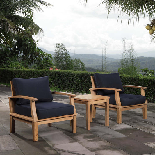 Modway - Marina 3 Piece Outdoor Patio Teak Set - EEI-1487
