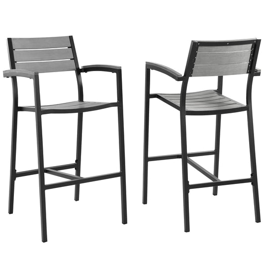 Modway - Maine Bar Stool Outdoor Patio Set of 2 - EEI-1740