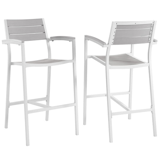 Modway - Maine Bar Stool Outdoor Patio Set of 2 - EEI-1740