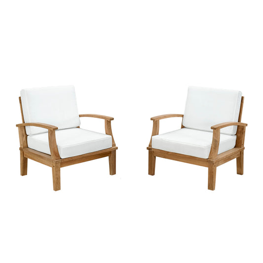 Modway - Marina 2 Piece Outdoor Patio Teak Set - EEI-1819