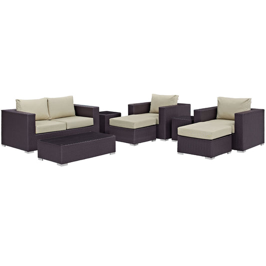 Modway - Convene 8 Piece Outdoor Patio Sofa Set - EEI-2159