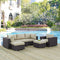 Modway - Convene 6 Piece Outdoor Patio Sectional Set - EEI-2207
