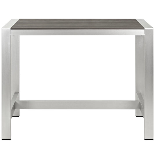 Modway - Shore Outdoor Patio Aluminum Rectangle Bar Table - EEI-2253