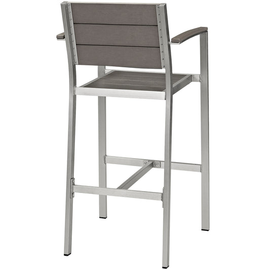 Modway - Shore Outdoor Patio Aluminum Bar Stool - EEI-2254