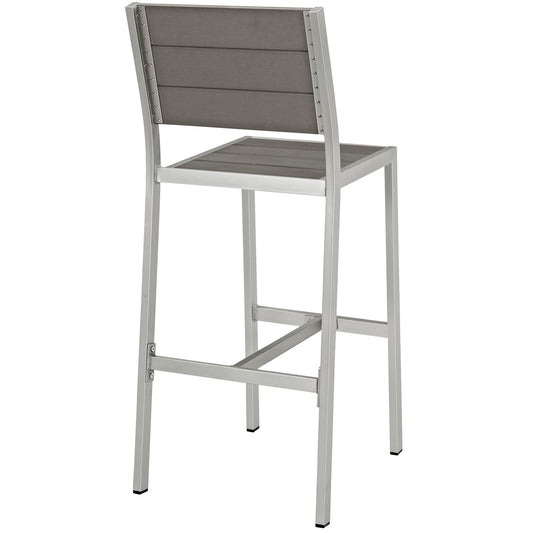 Modway - Shore Outdoor Patio Aluminum Armless Bar Stool - EEI-2255