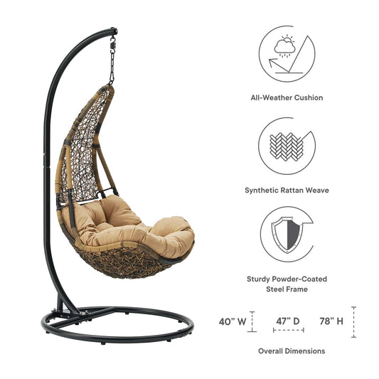 Modway - Abate Wicker Rattan Outdoor Patio Swing Chair - EEI-2276