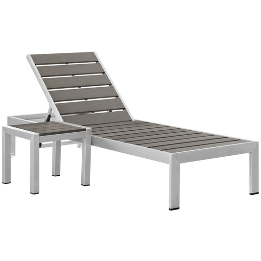 Modway - Shore 2 Piece Outdoor Patio Aluminum Set - EEI-2465