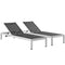 Modway - Shore Chaise Outdoor Patio Aluminum Set of 2 - EEI-2472