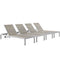 Modway - Shore Chaise Outdoor Patio Aluminum Set of 4 - EEI-2478