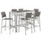 Modway - Shore 7 Piece Outdoor Patio Aluminum Dining Set - EEI-2587