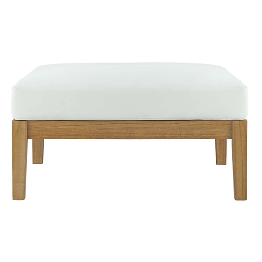 Modway - Bayport Outdoor Patio Teak Ottoman - EEI-2698