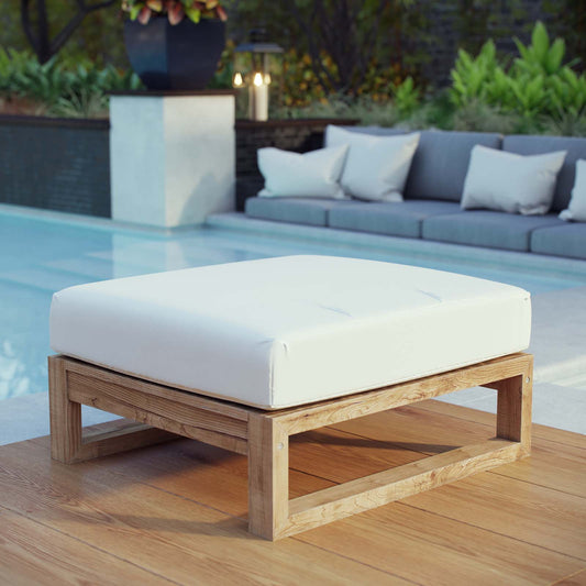 Modway - Upland Outdoor Patio Teak Ottoman - EEI-2708