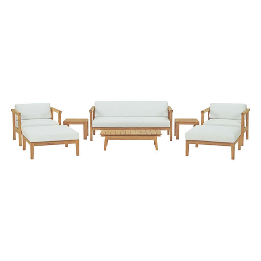 Modway - Bayport 8 Piece Outdoor Patio Teak Set - EEI-3110