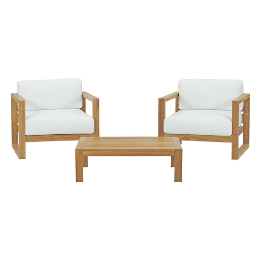 Modway - Upland 3 Piece Outdoor Patio Teak Set - EEI-3114