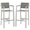 Modway - Shore Bar Stool Outdoor Patio Aluminum Set of 2 - EEI-3155