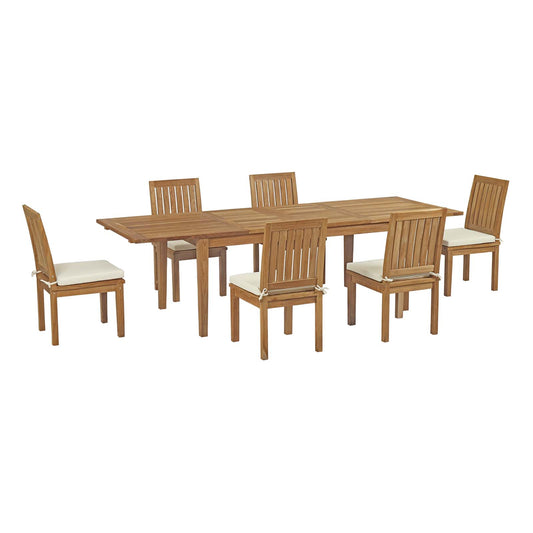 Modway - Marina 7 Piece Outdoor Patio Teak Dining Set - EEI-3207