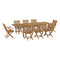 Modway - Marina 9 Piece Outdoor Patio Teak Dining Set - EEI-3281