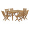 Modway - Marina 7 Piece Outdoor Patio Teak Dining Set - EEI-3290
