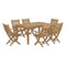 Modway - Marina 7 Piece Outdoor Patio Teak Dining Set - EEI-3291