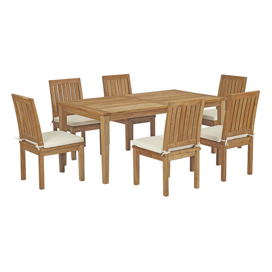 Modway - Marina 7 Piece Outdoor Patio Teak Dining Set - EEI-3294