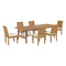 Modway - Marina 7 Piece Outdoor Patio Teak Dining Set - EEI-3307
