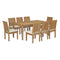 Modway - Marina 9 Piece Outdoor Patio Teak Dining Set - EEI-3315