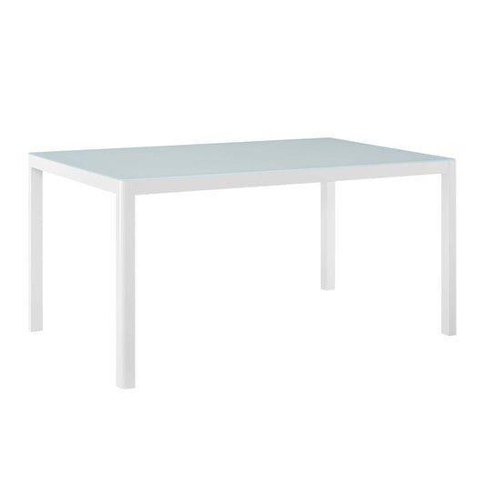 Modway - Raleigh 59" Outdoor Patio Aluminum Dining Table - EEI-3576