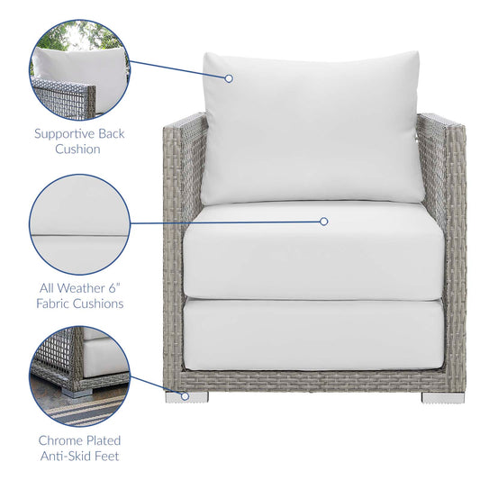 Modway - Aura 3 Piece Outdoor Patio Wicker Rattan Set - EEI-3597