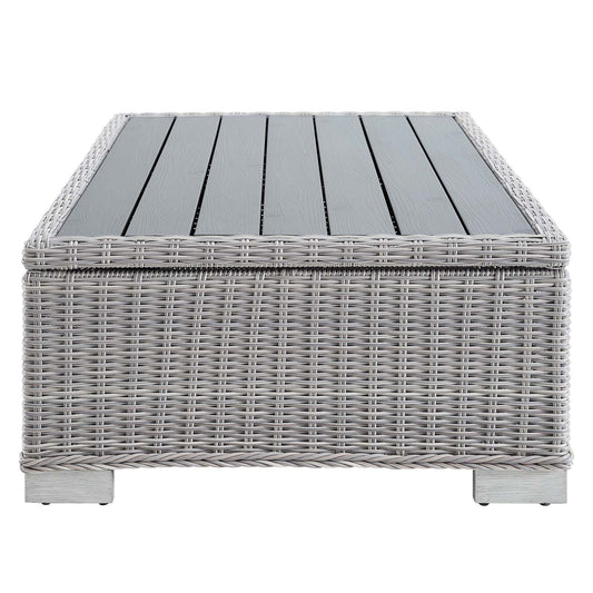 Modway - Conway 45" Outdoor Patio Wicker Rattan Coffee Table - EEI-3982