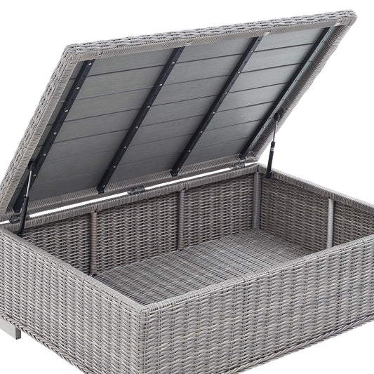 Modway - Conway 45" Outdoor Patio Wicker Rattan Coffee Table - EEI-3982