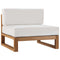 Modway - Upland Outdoor Patio Teak Wood Armless Chair - EEI-4125
