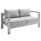 Modway - Shore Sunbrella® Fabric Aluminum Outdoor Patio Loveseat - EEI-4226